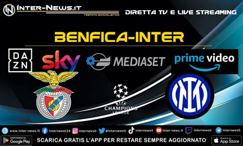 benfica inter streaming